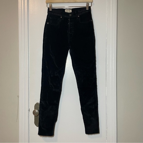 WE the free velvet skinny jeans size 26 - Picture 5 of 9